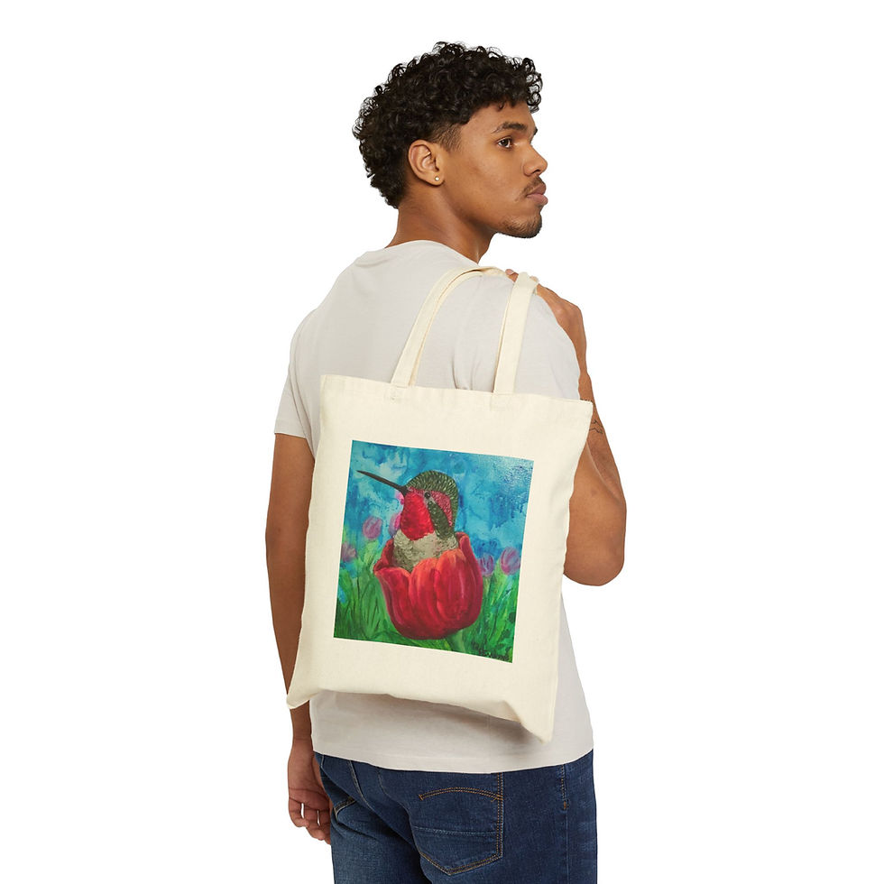 Ruby's Basket Hummingbird Tote Bag