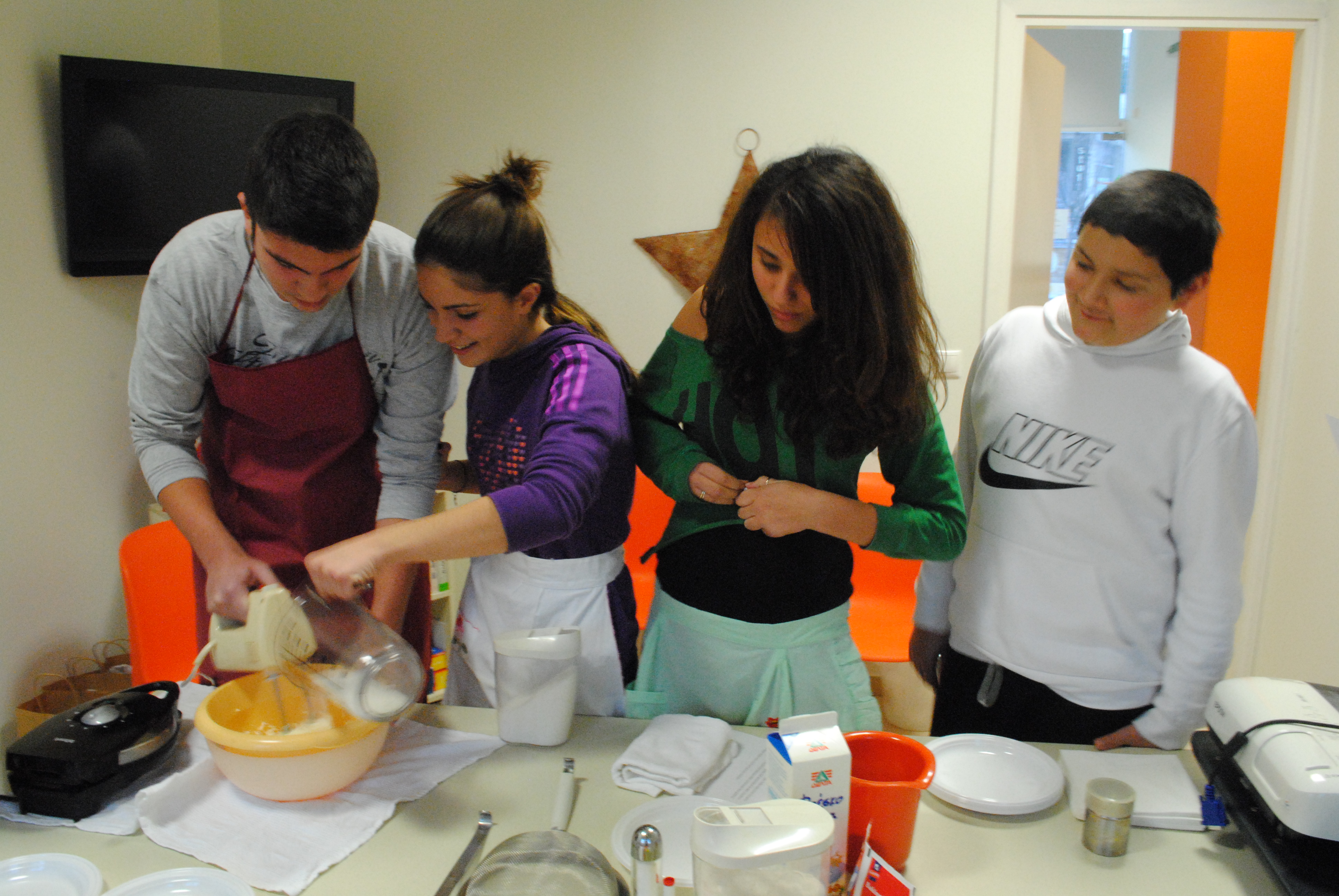 learning by doing Waffeln backen