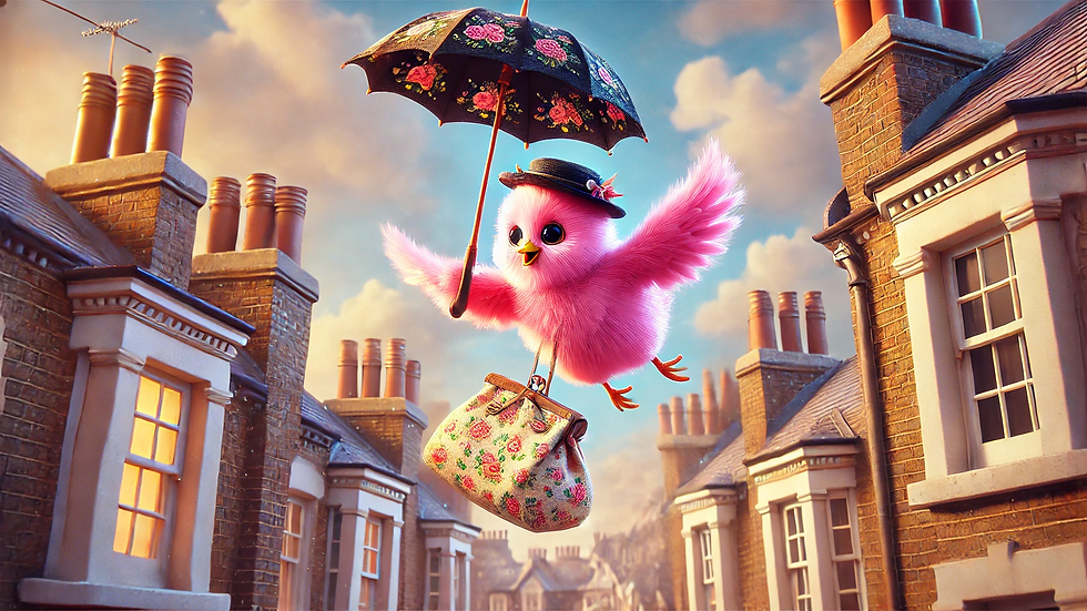 מרי פופינס: האומנת המעופפת עם המטריה 🌂 👜 ✨