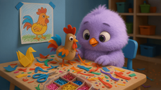 איך לצייר/אוריגמי/לבנות - תרנגול 🐓