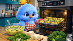 מתכון: מאפינס פשטידת בצל ירוק, פטרוזיליה וברוקולי 🥦