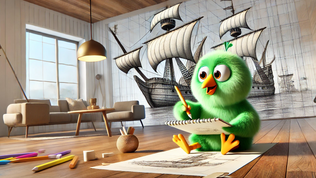 איך לצייר ספינת מפרשים של פעם 🚢