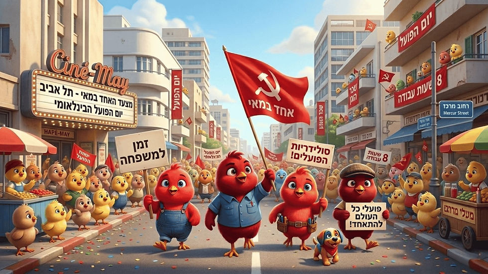 יום הפועלים הבינלאומי: למה אנחנו לא עובדים ביום הפועלים, אחד במאי? 🪧