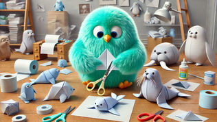 אוריגמי: מקפלים את יונקי האוקיינוס - כלב-ים, פיל-ים, אריה-ים , וולרוס, פרת ים ולוטרה🦭🐳