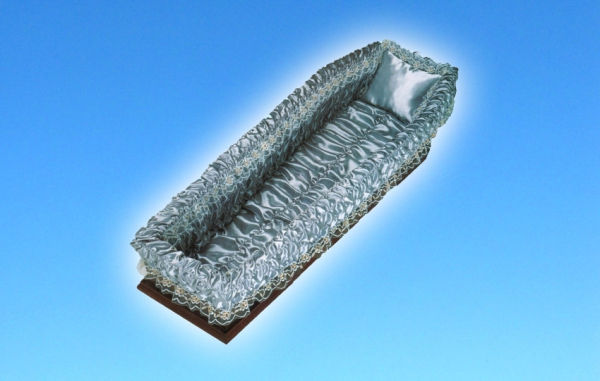 Rivestimento in raso colore grigio