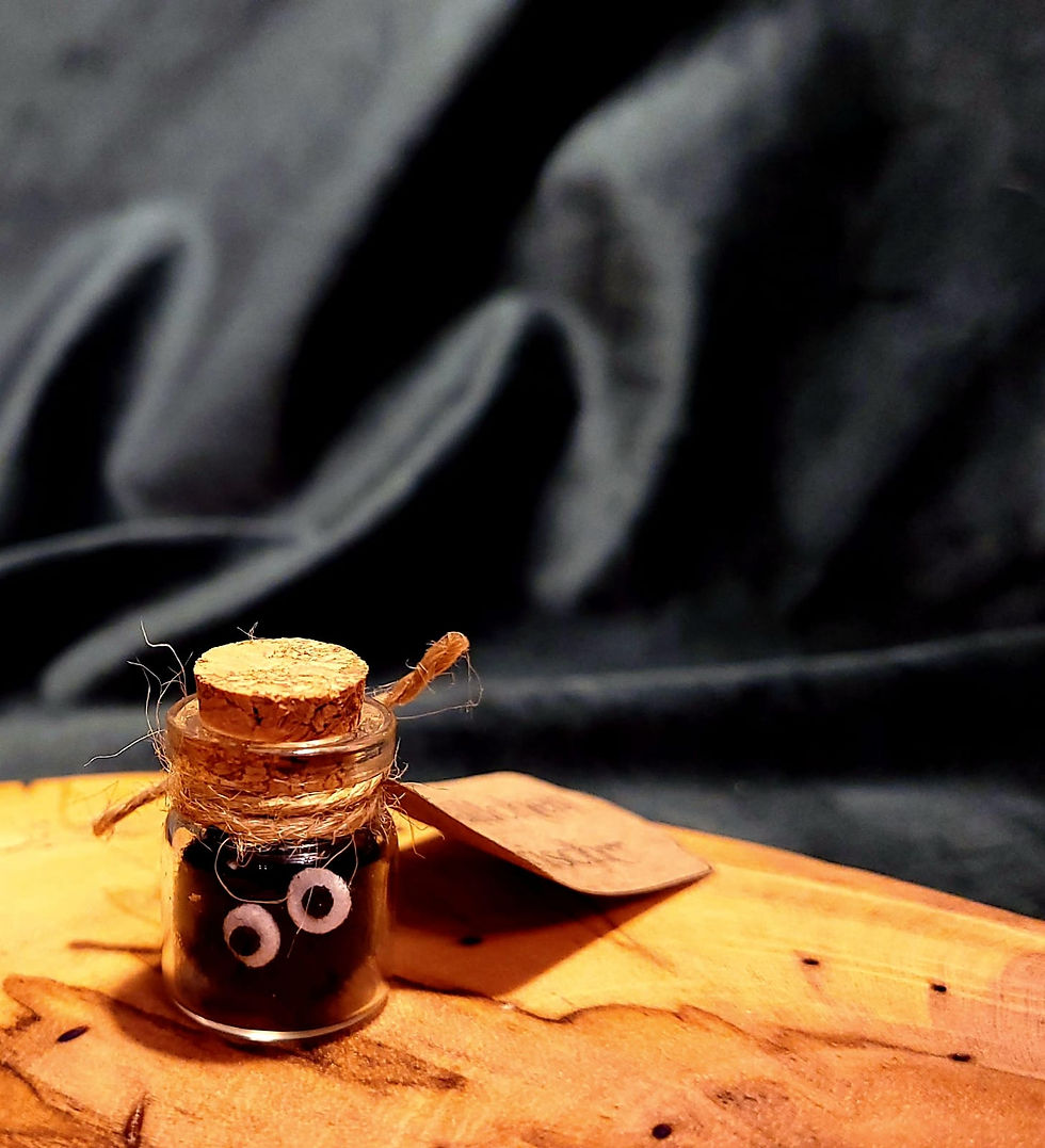 Miniaturbild: Rußbällchen im Glas