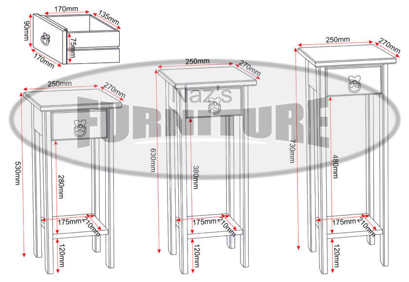 Thumbnail: Corona Plant Stands (Set of 3)