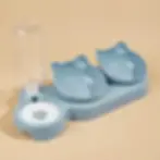 Thumbnail: Pet Bowls With Water Feeder, 3 in 1 Ear Design Tilted Cat Water and Food Bowl