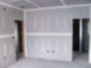 A sheetrocked wall
