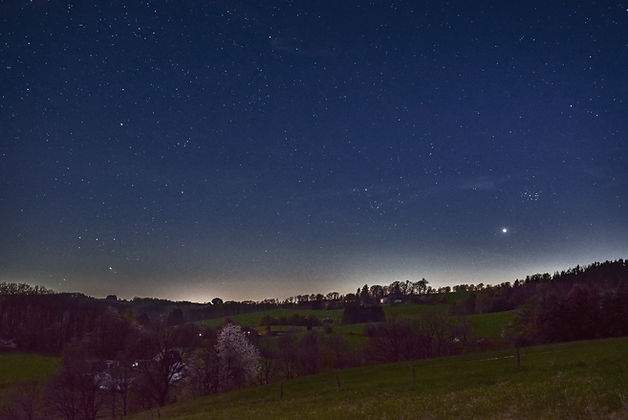 Venus vor dem goldenen Tor der Ekliptik
