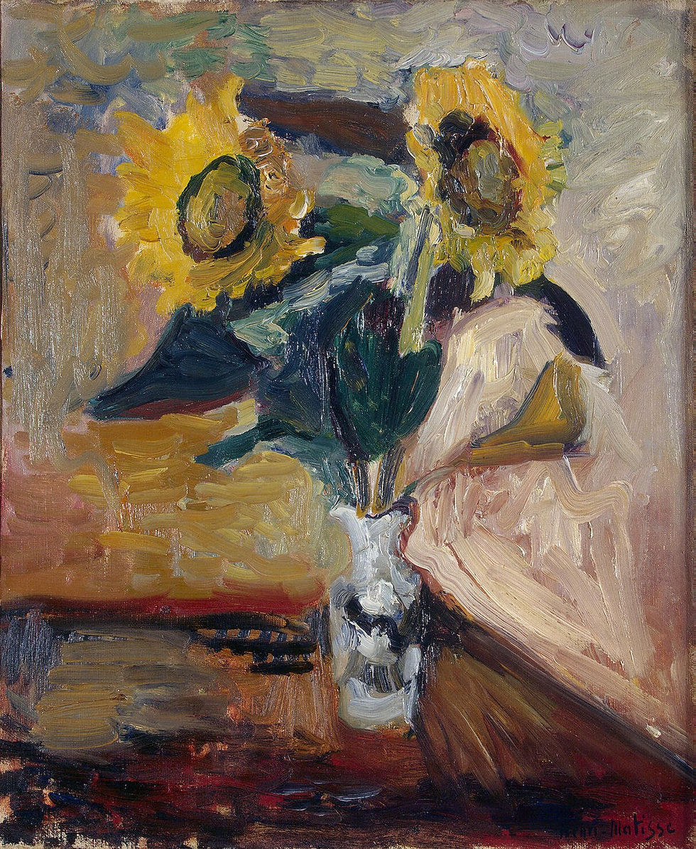Vase of Sunflowers, Henri Matisse