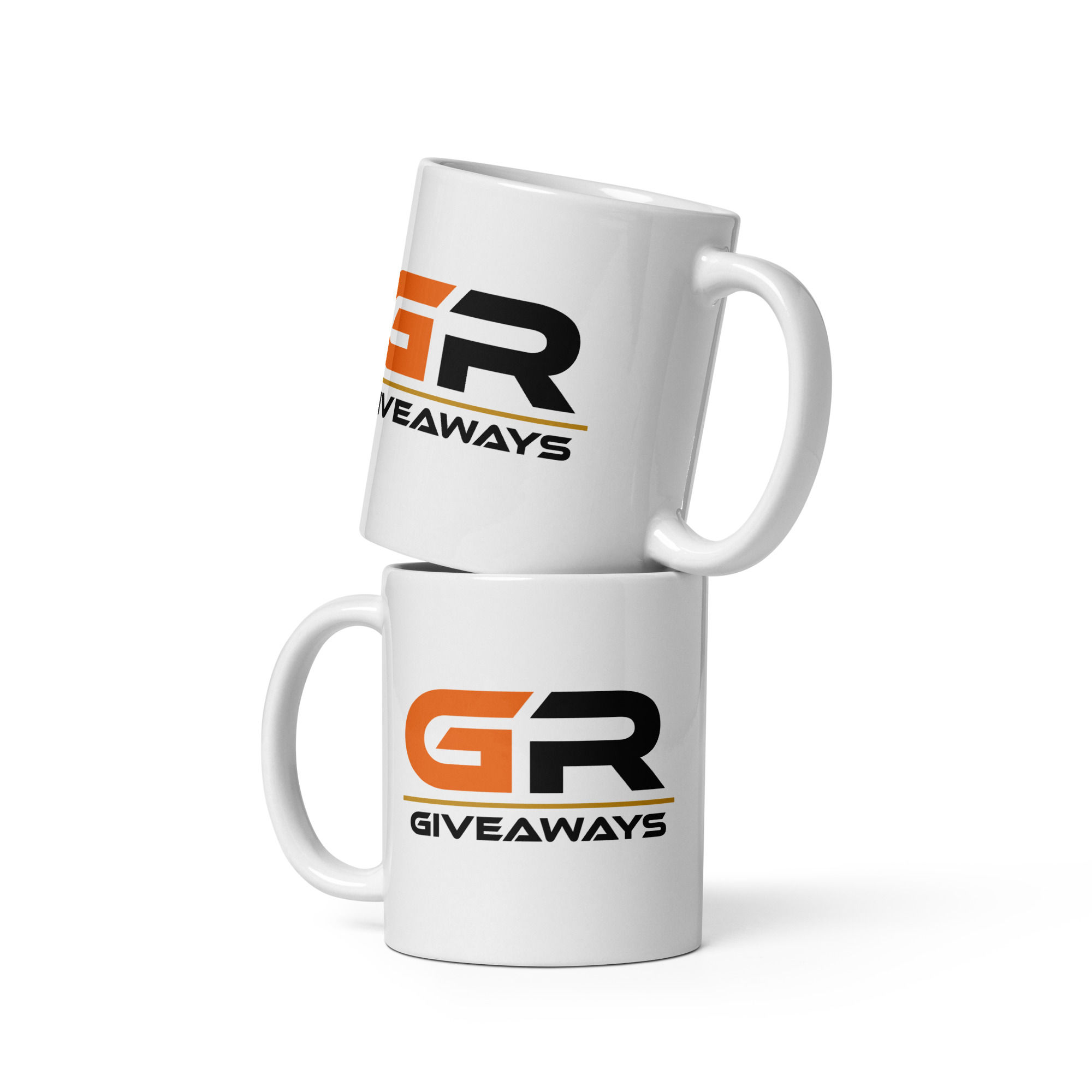 GR White glossy mug