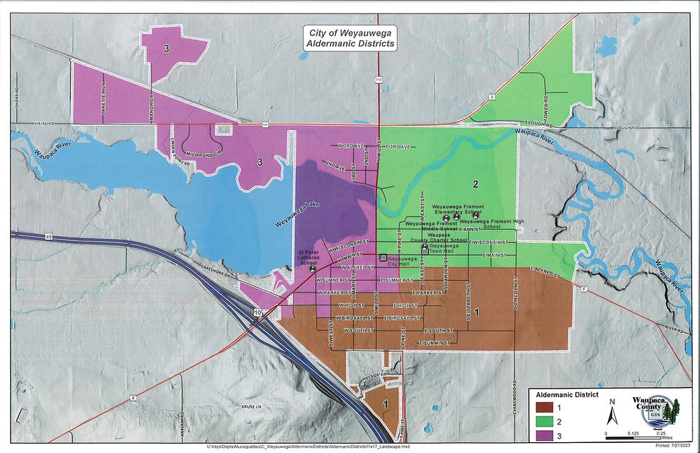 Weyauwega aldermanic districts