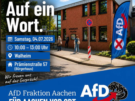 Auf ein Wort! Samstag, den 04.07.2026 in Walheim