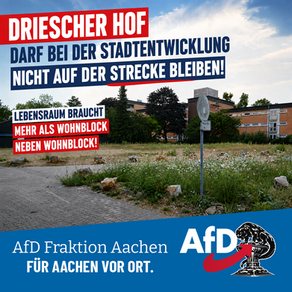 Driescher Hof braucht mehr als Wohnblock neben Wohnblock.