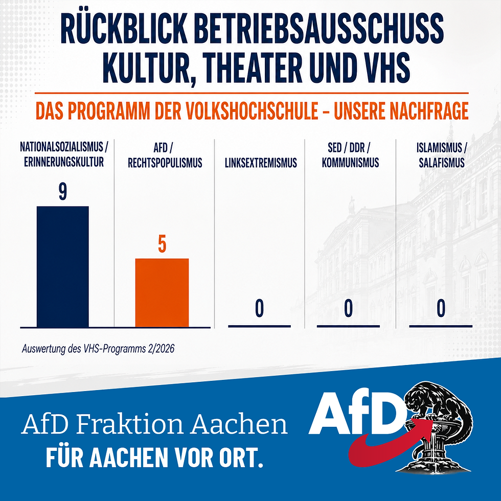 Aus dem Betriebsausschusses Kultur, Theater und VHS