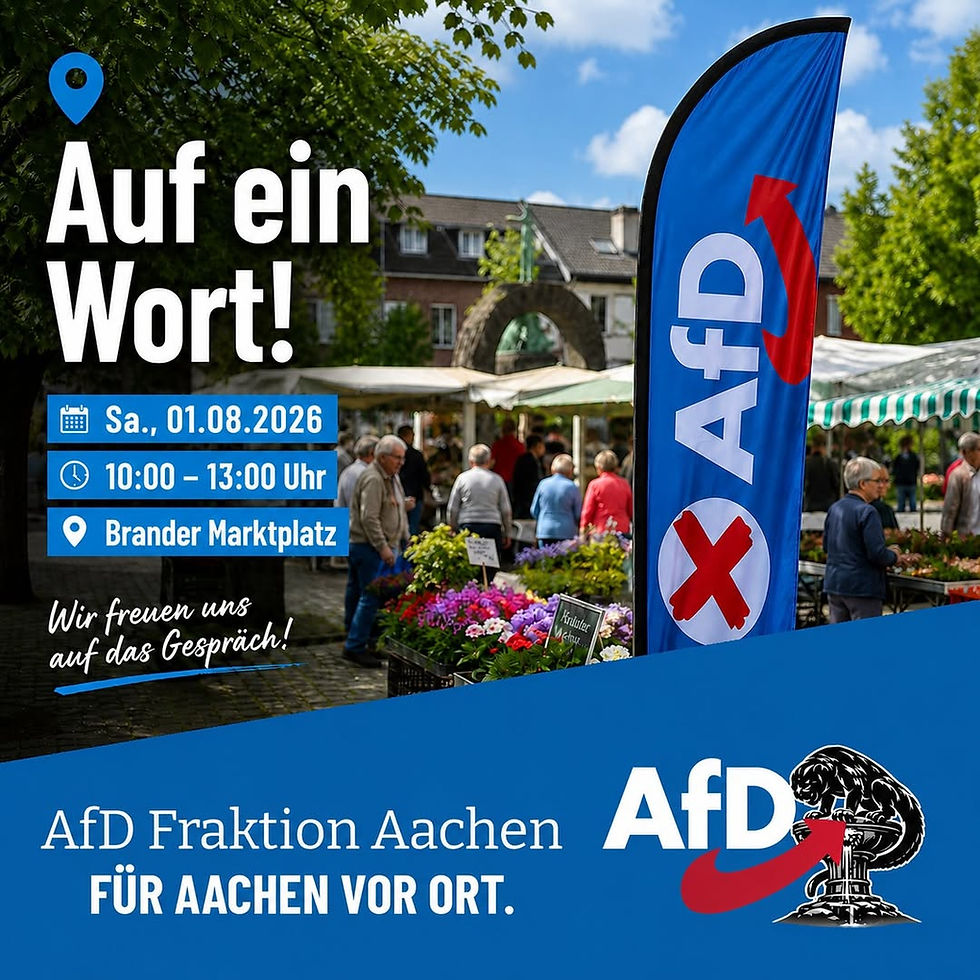 Auf ein Wort! Samstag, den 01.08.2026 in Aachen-Brand