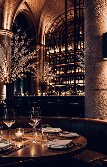 Close up view of Heritage Hotel and Restaurant Interior Design London