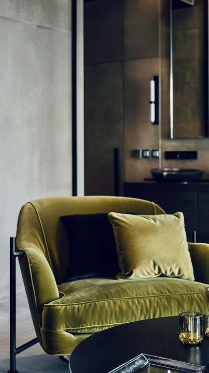 An urban luxury room designed by a leading interior designer in Jersey that's modern, sophisticated, urban, luxurious and stylish in one.
