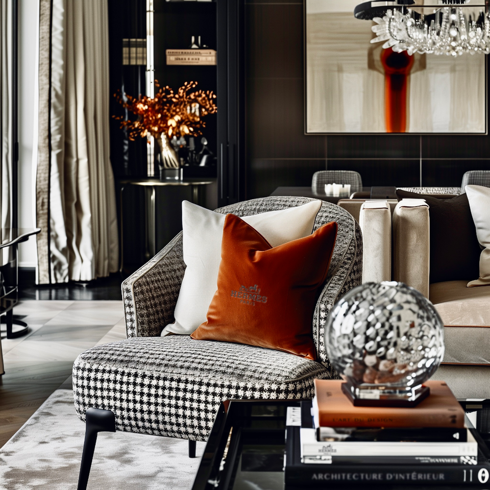 A luxury room designed by a leading interior designer in Jersey that's cosy, sophisticated, urban, luxurious and stylish in one.