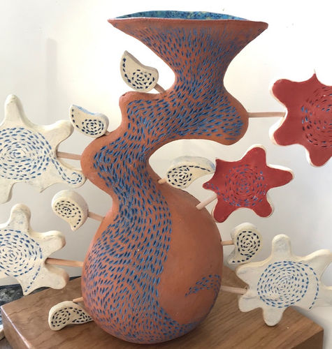 River Goddess.jpg
Nadine Bastow
Clay and glazes sculpture, wooden base
H 30cm W30cm 
$1080
