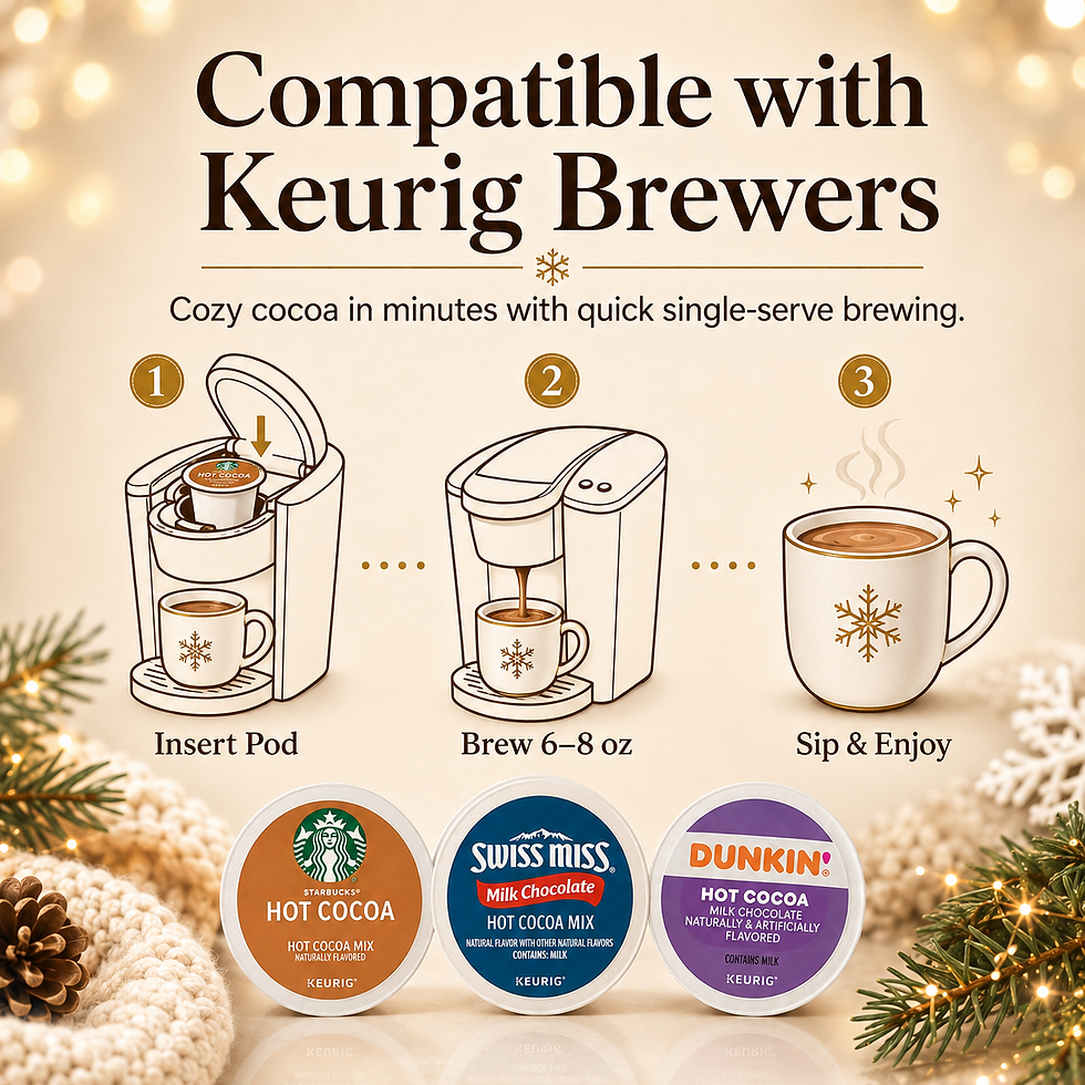 Thumbnail: Hot Chocolate K Cups Variety Pack, 30 Pods, 8 Flavors – Hot Cocoa Sampler Gift