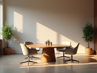 A welcoming space for team discussions