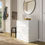 Thumbnail: MALM Chest of 3 drawers, white, 80x78 cm (31 1/2x30 3/4 ")