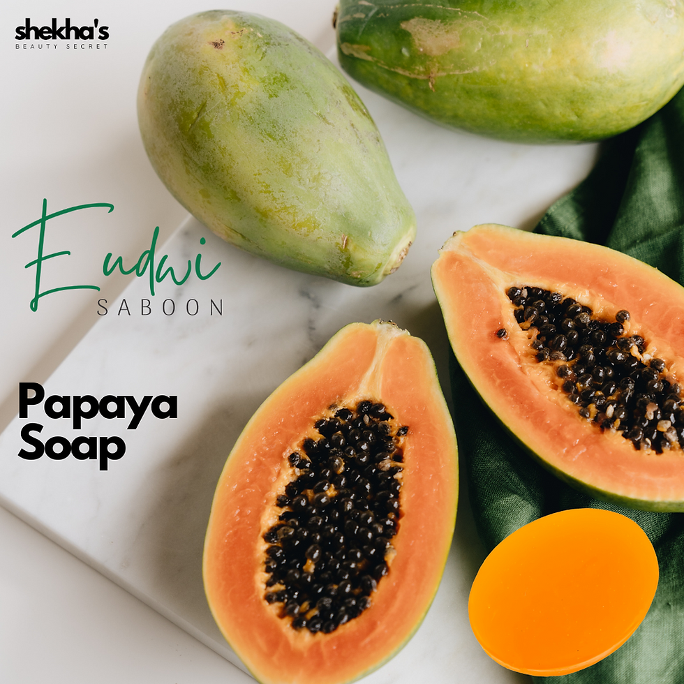 Thumbnail: Eudwi Saboon Papaya Soap - Organic Handmade Soap for Skin Brightening, Pigmentat