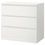 Thumbnail: MALM Chest of 3 drawers, white, 80x78 cm (31 1/2x30 3/4 ")