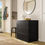 Thumbnail: MALM Chest of 3 drawers, black-brown, 80x78 cm (31 1/2x30 3/4 ")