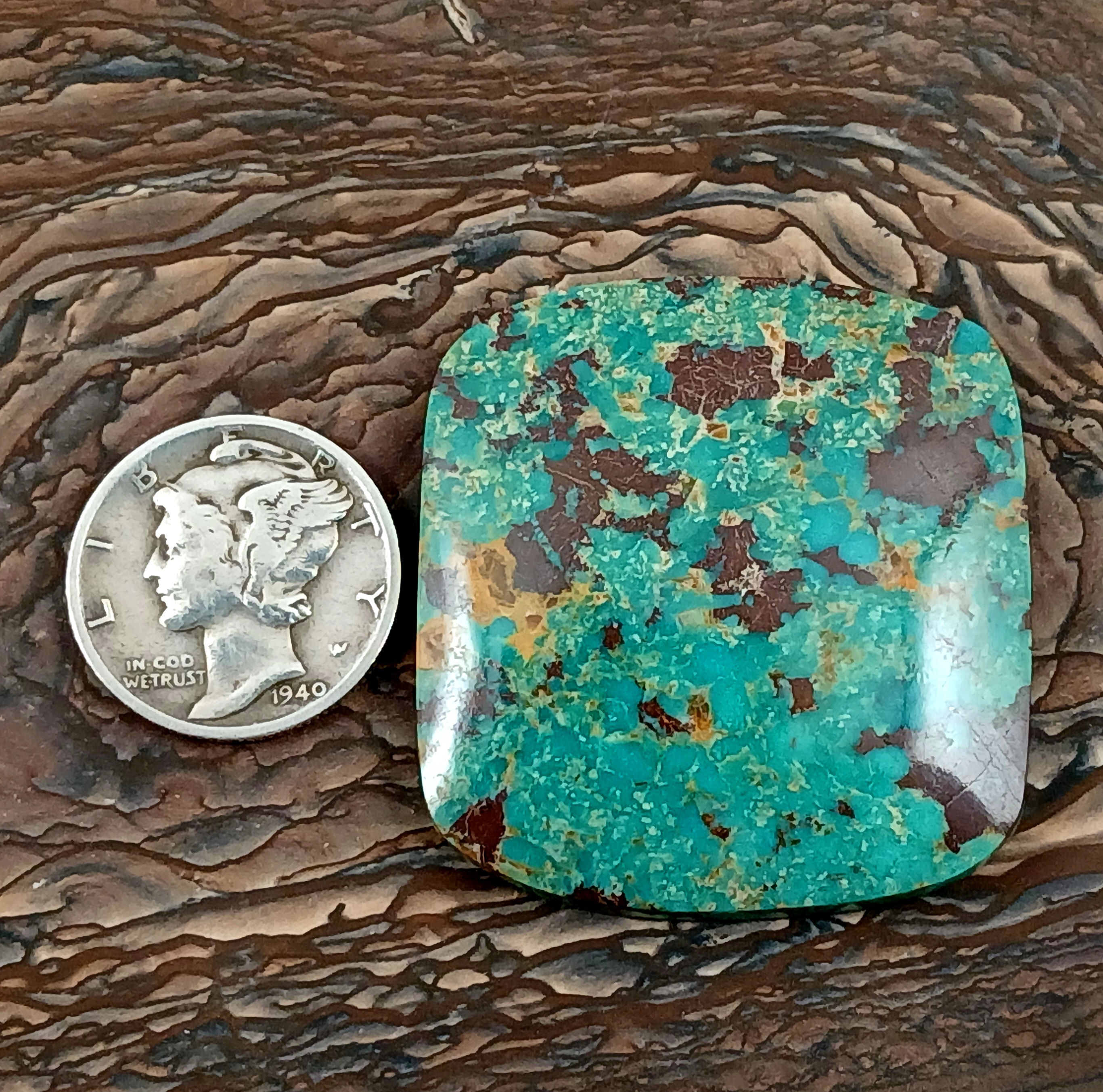 Maanshan turquoise cabochon