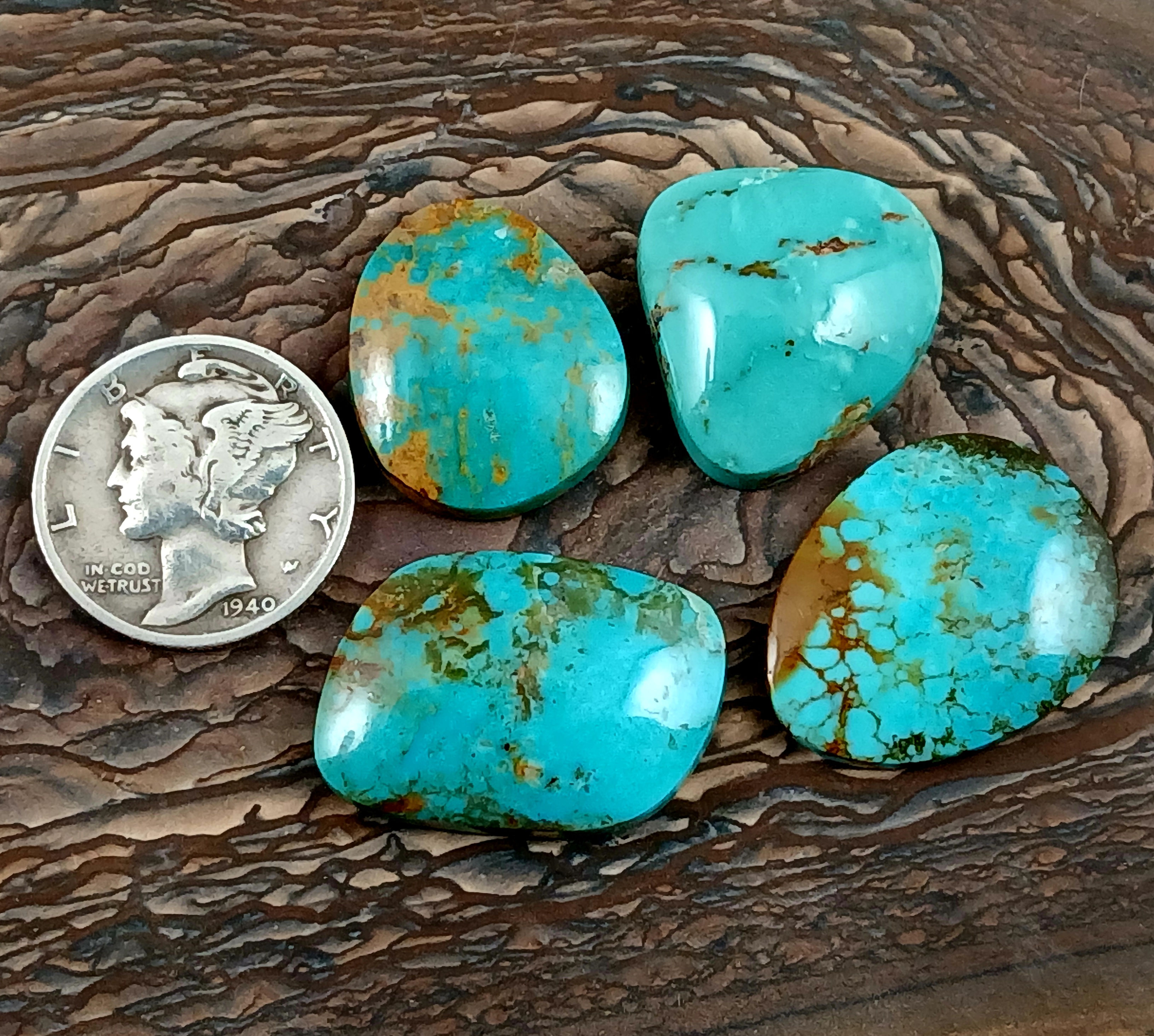 Kingman Turquoise cabochons