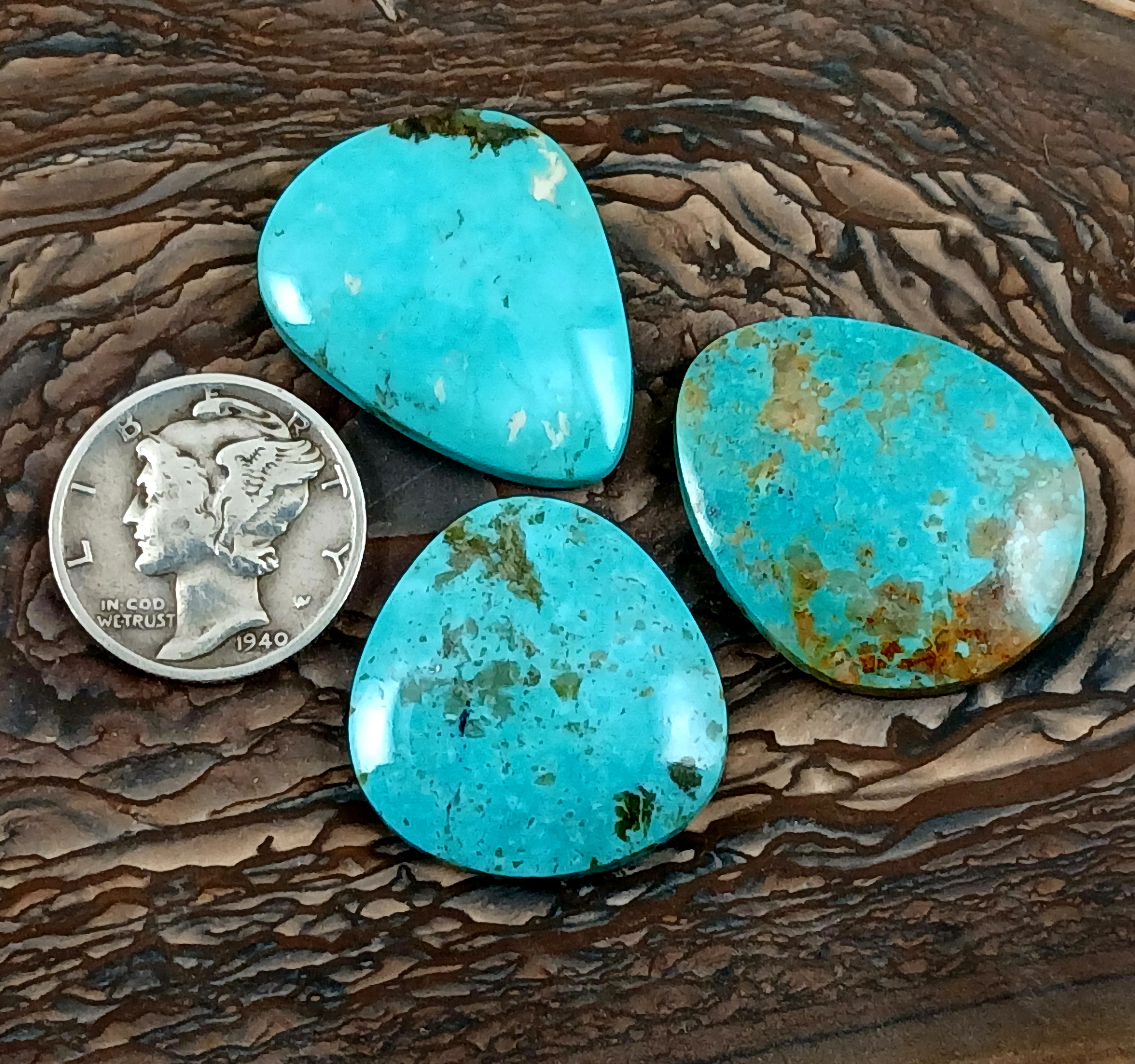 Kingman Turquoise cabochons