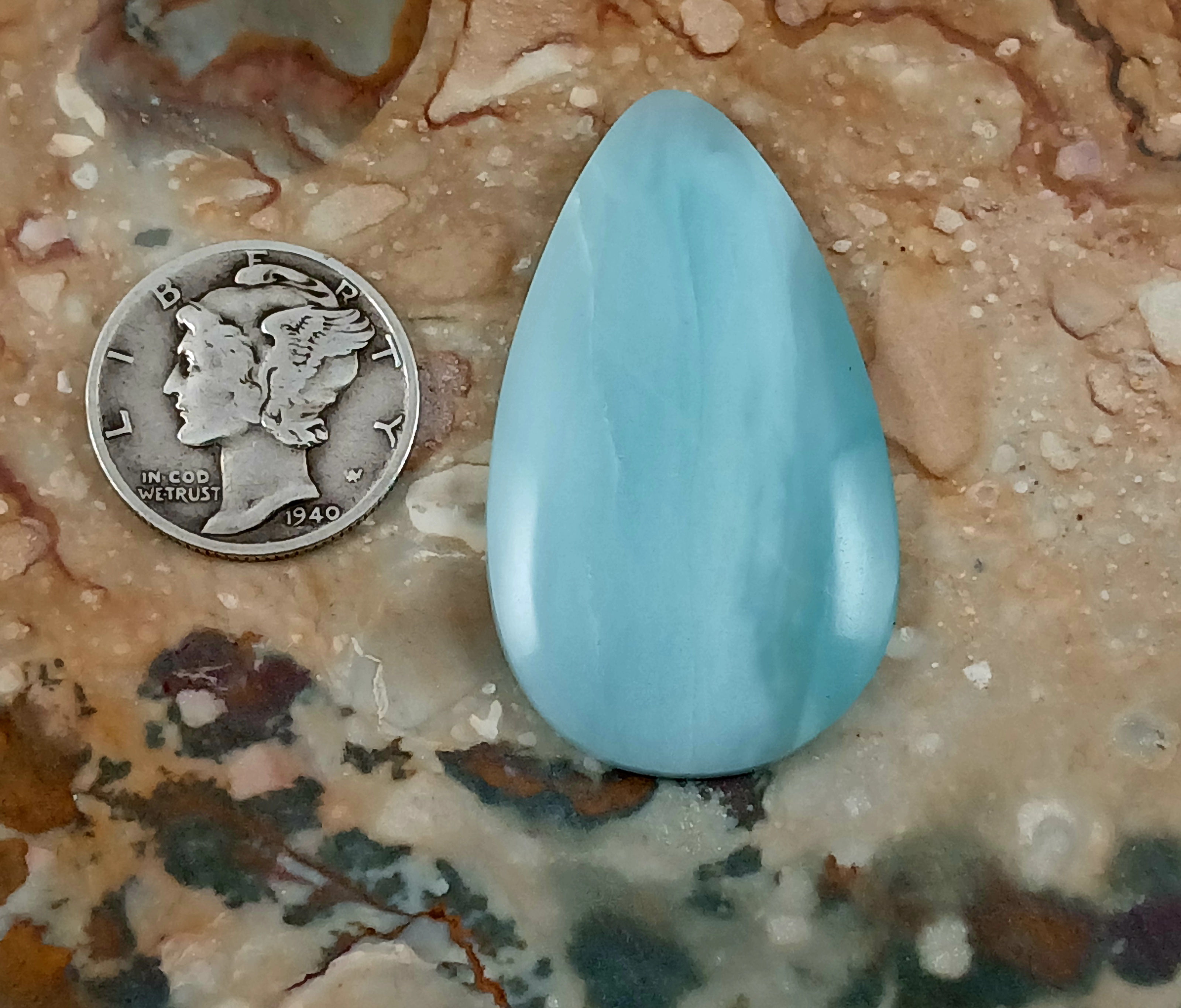 Blue Chalcedony Cabochon