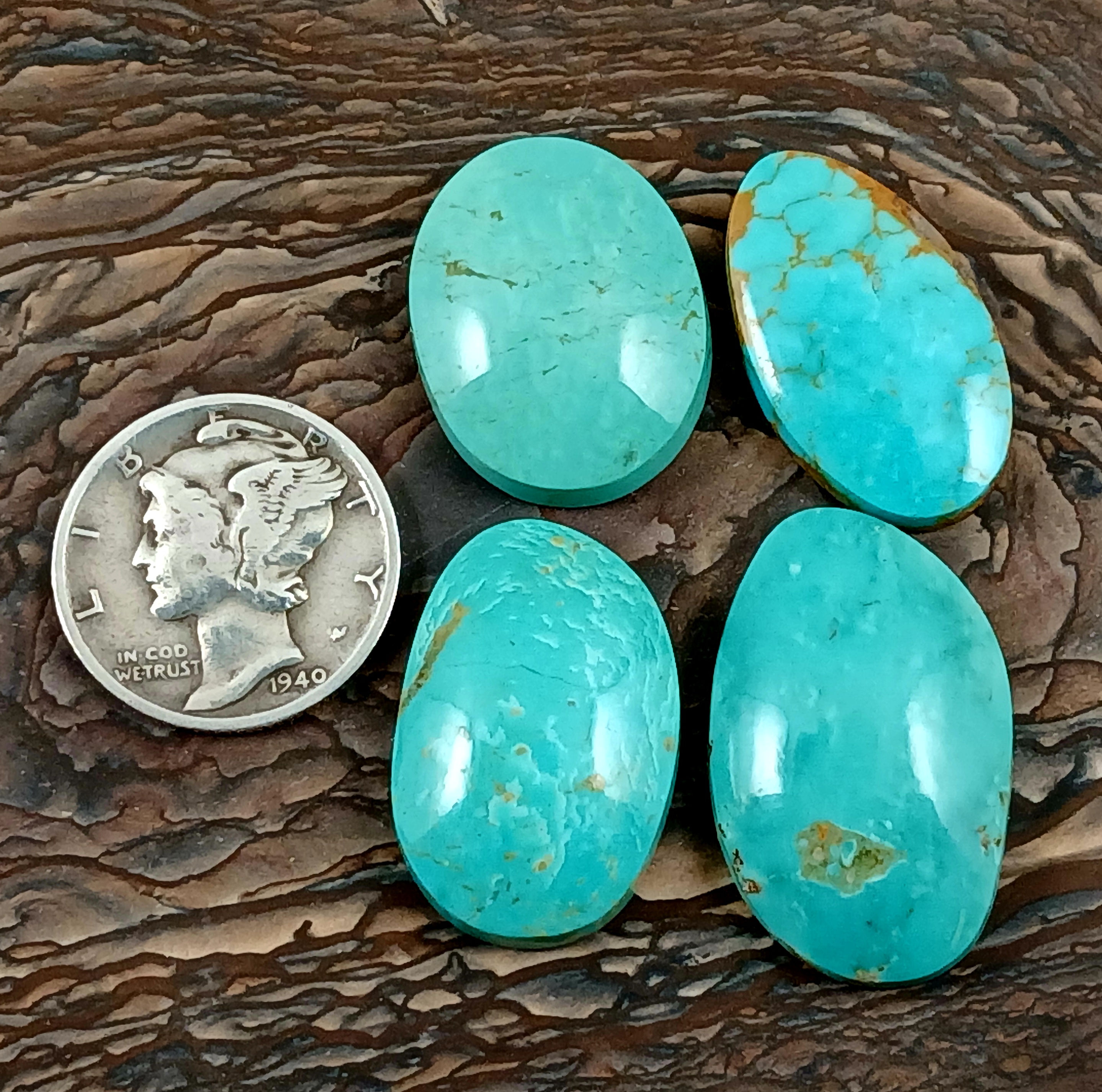 Kingman Turquoise cabochons
