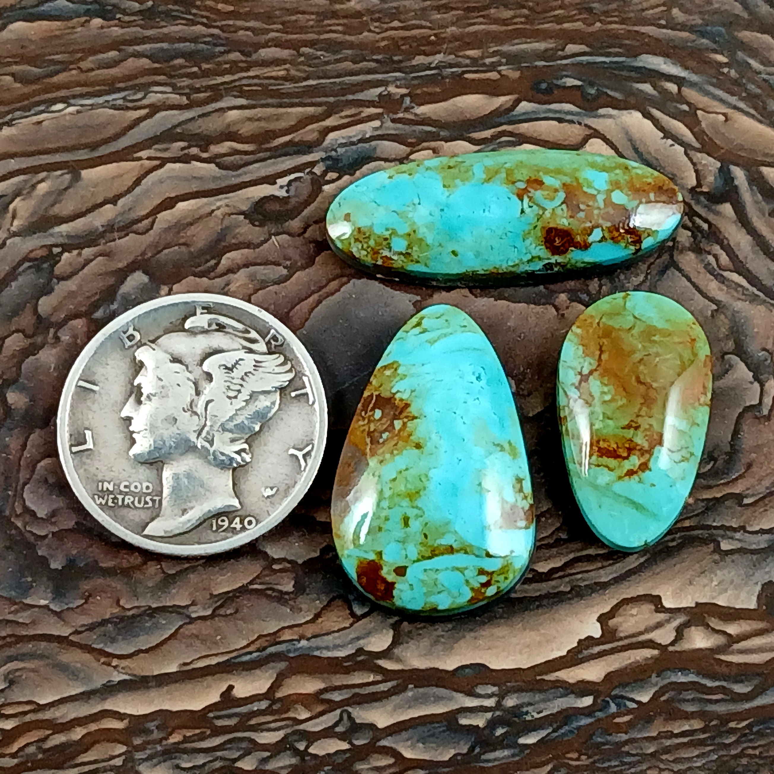 Stella Blue Turquoise Cabochons