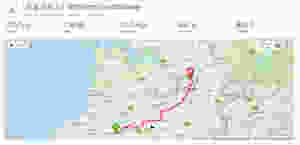 Whitecross to Washaway Map
