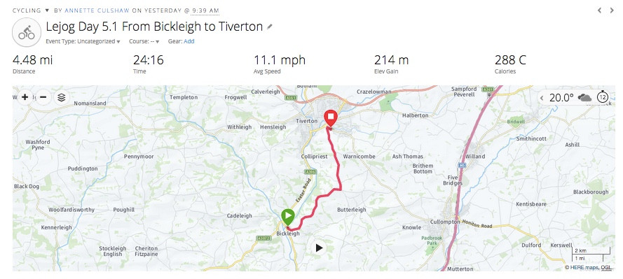 Bickleigh to Tiverton