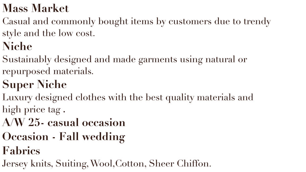 Two three piece collections 