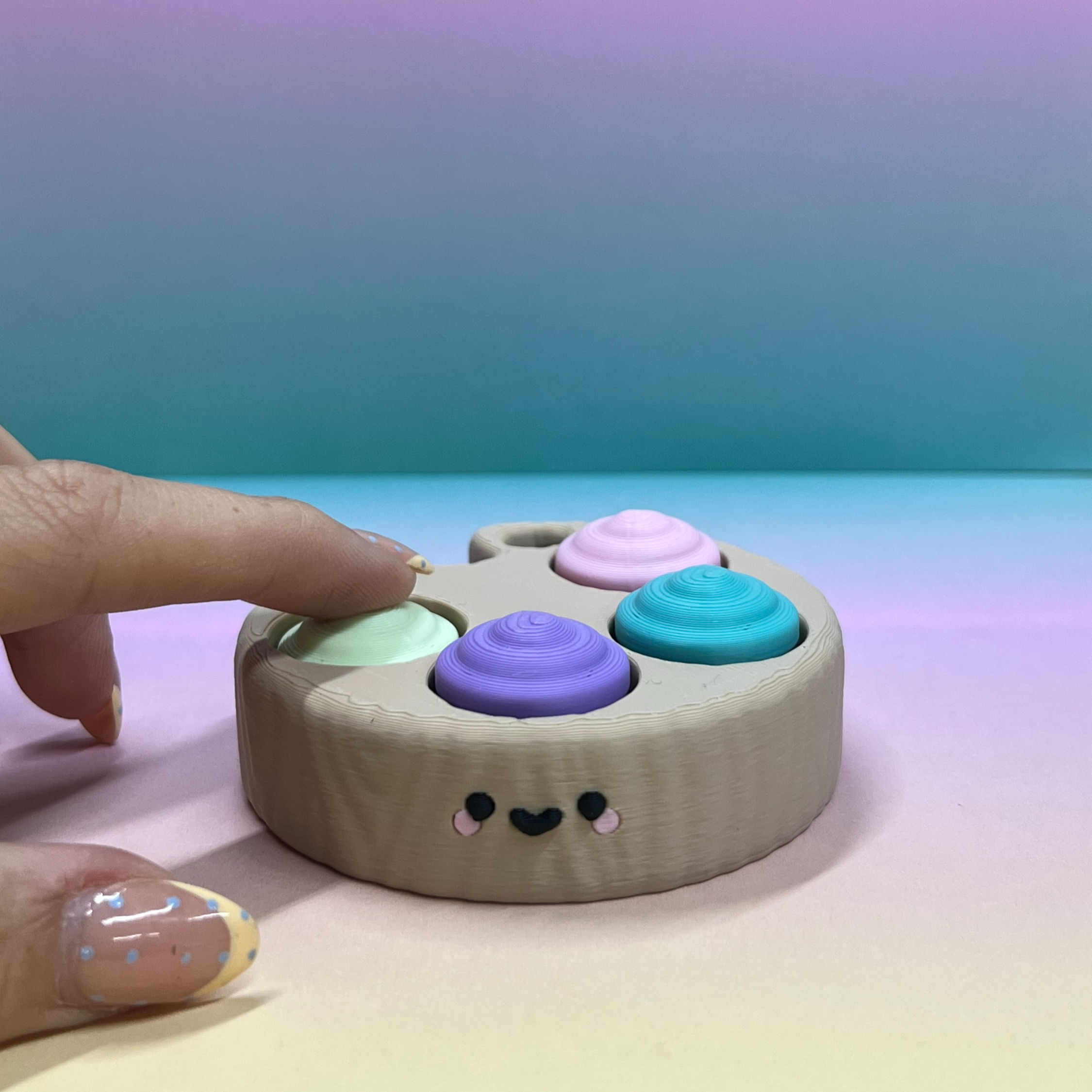 Pastel Paint Palette Fidget Clicker