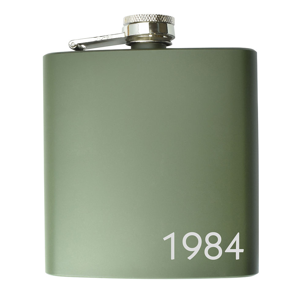 Thumbnail: Personalised birth year hip flask
