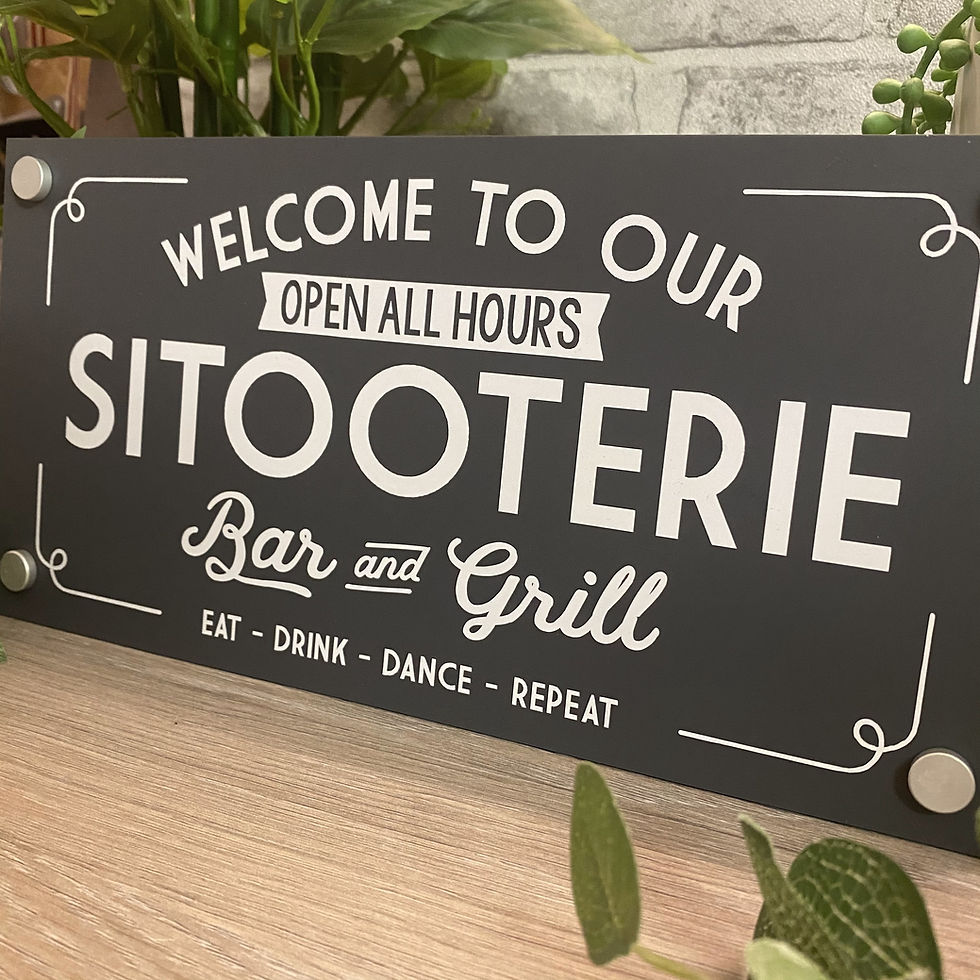 Thumbnail: Welcome to our Sitooterie garden sign