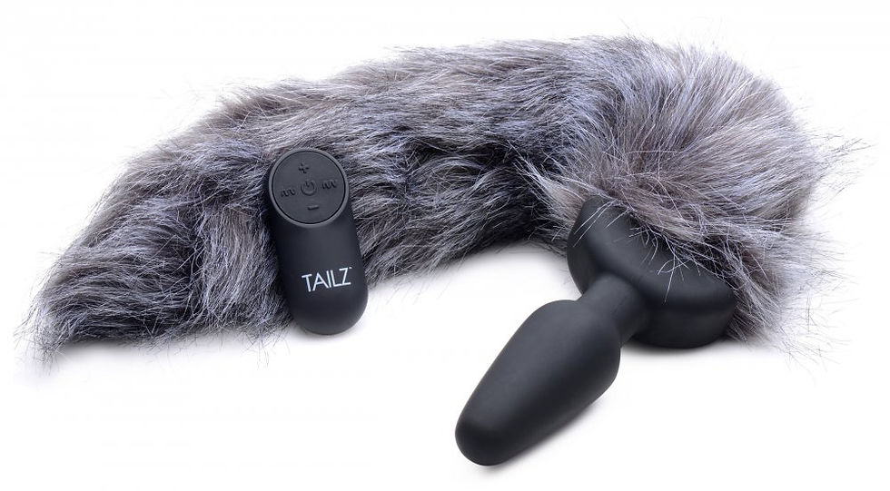 Thumbnail: Remote Control Vibrating Fox Tail Anal Plug