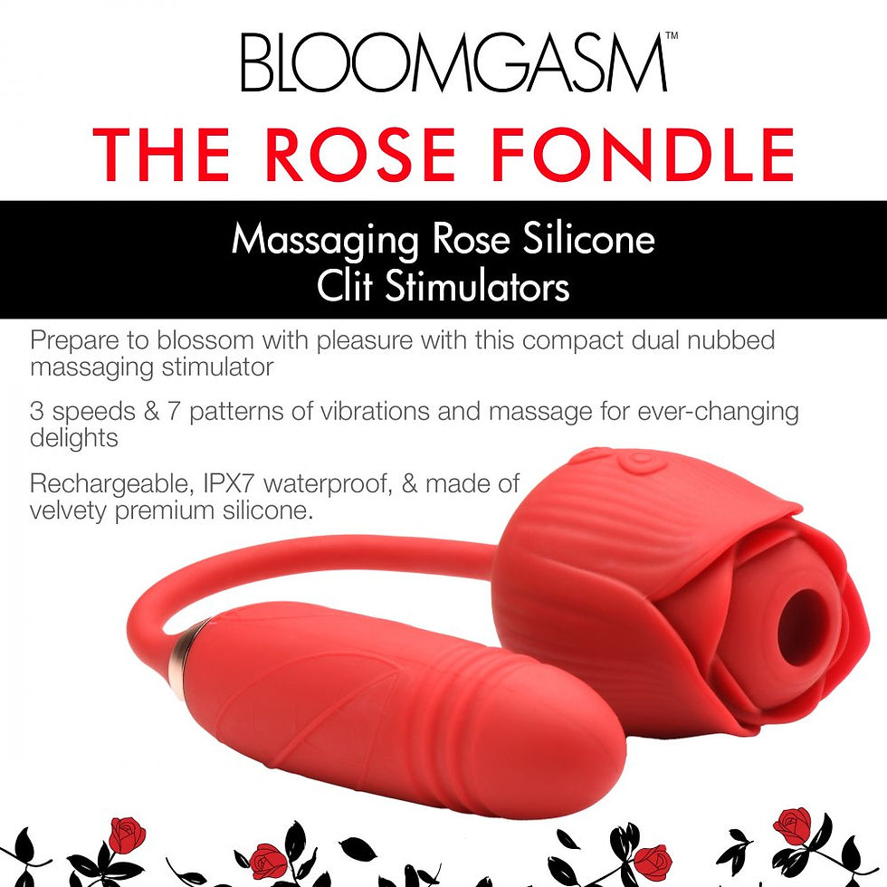 Thumbnail: 10X Romping Rose Suction and Thrusting Vibrator