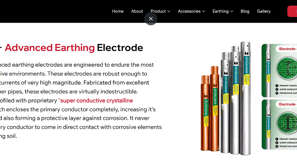Guard++ advanced earthing electrodes