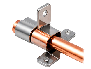Copper lightning arrester component with mounting bracket