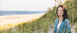 Dianne James on beach