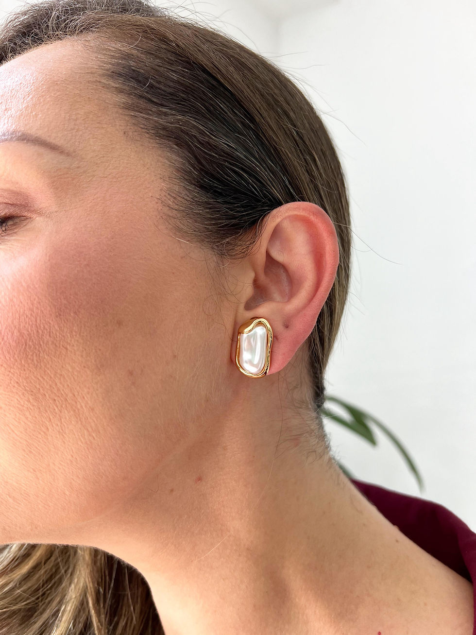 Miniatura: Brinco em Pérola Barroca