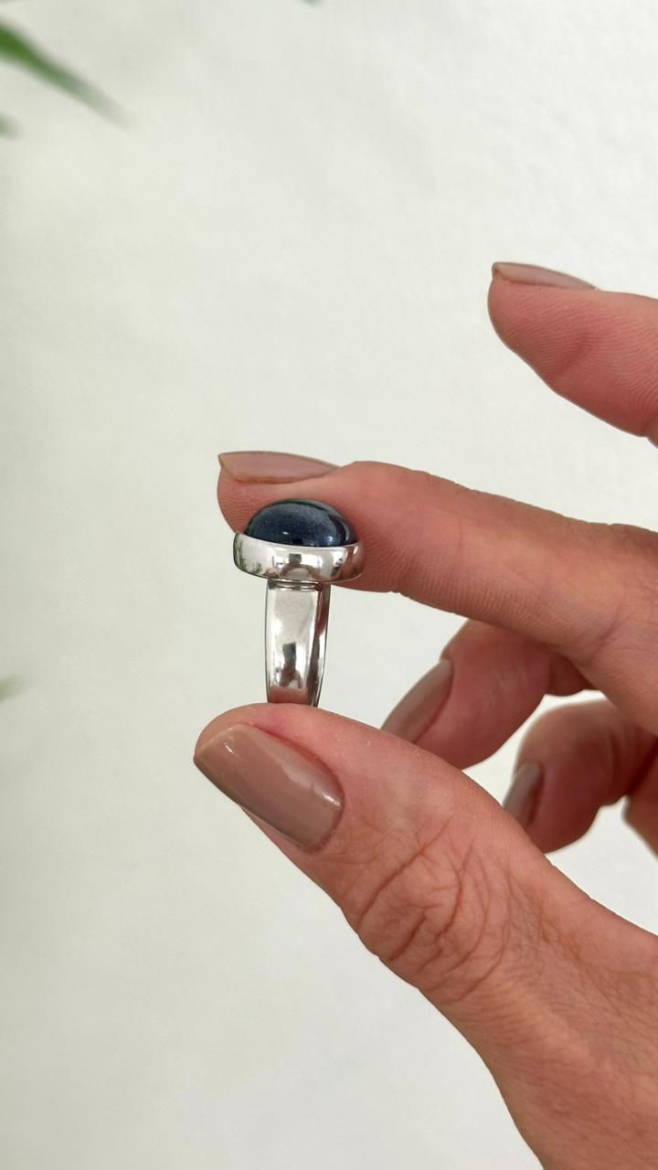 Miniatura: Anel em Pedra Estrela Ródio